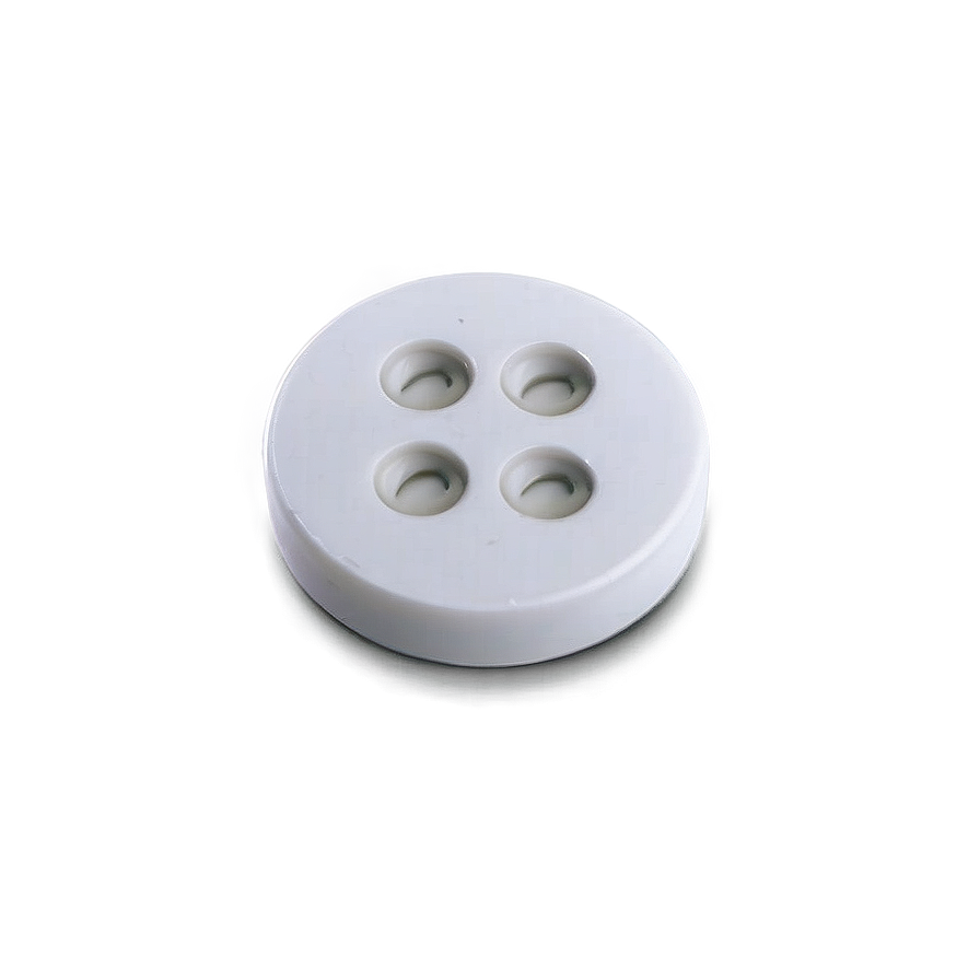 High-quality White Button Png 06272024 PNG image