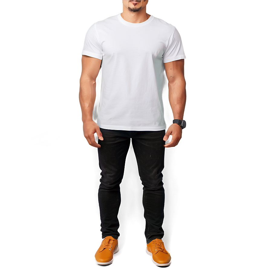 High-quality White T-shirt Mockup Png 5 PNG image