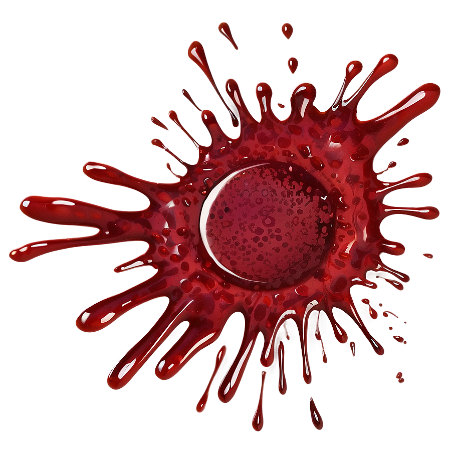 High-resolution Red Blood Splatter Png 06132024 PNG image