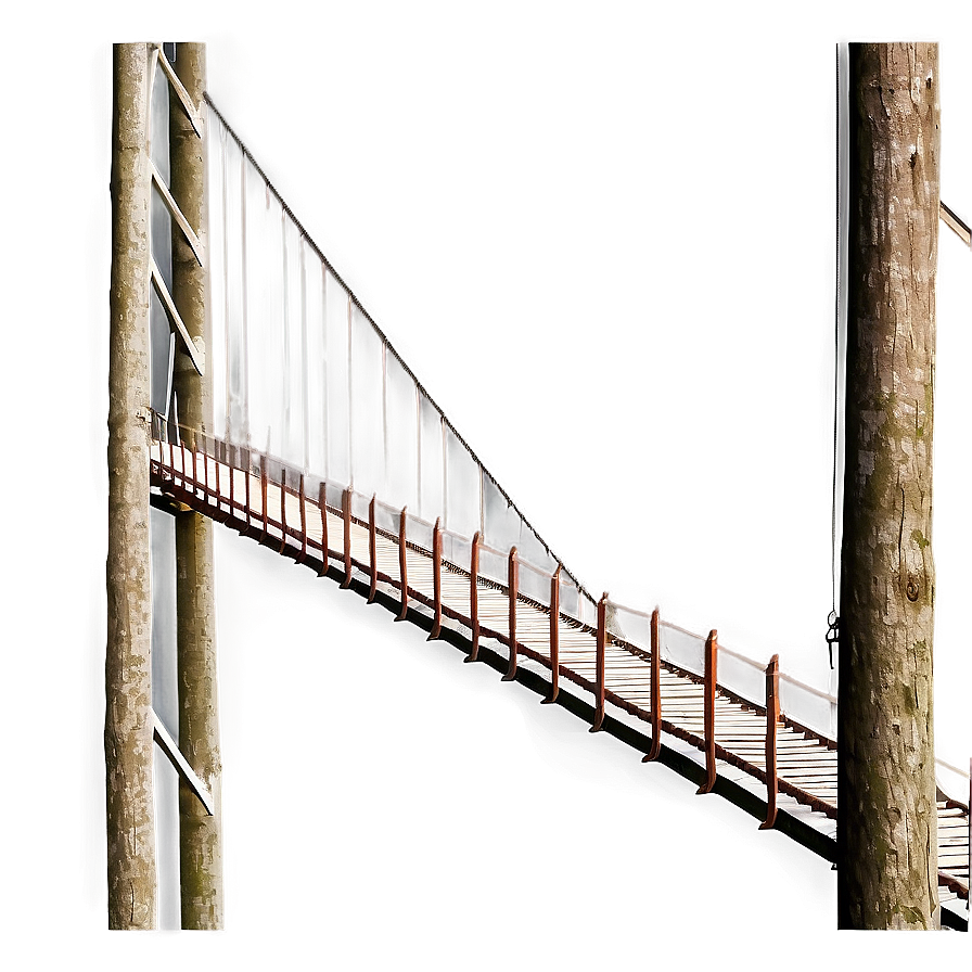 High Suspension Bridge Trail Png 4 PNG image