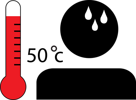 High Temperature Warning Icon PNG image