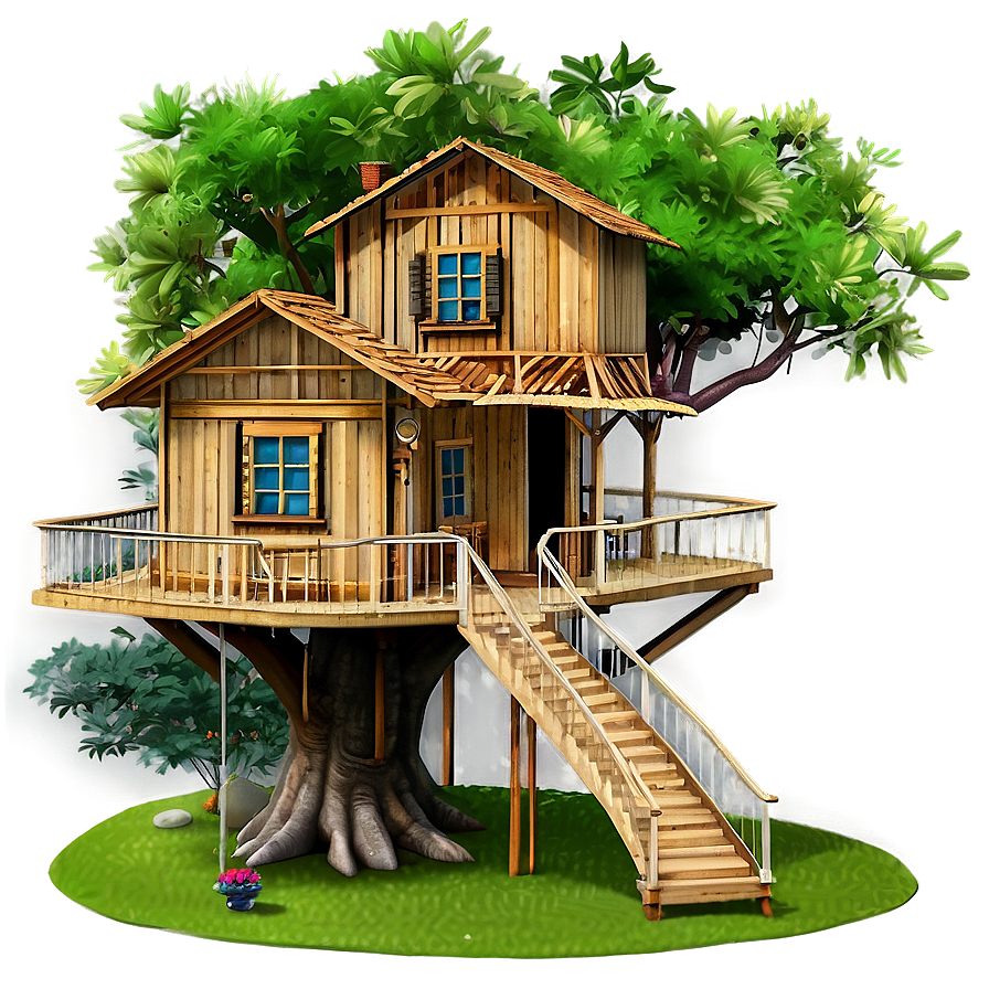 High Tree House Png Rac PNG image