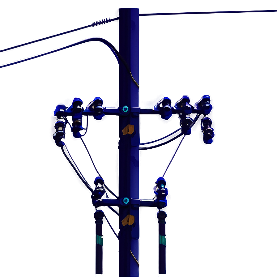 High Voltage Utility Pole Png Uaj72 PNG image