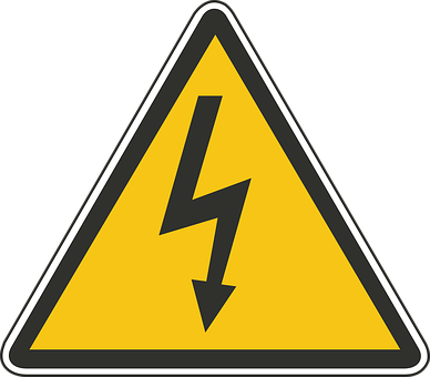 High Voltage Warning Sign PNG image