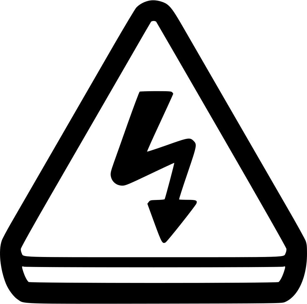 High Voltage Warning Sign PNG image