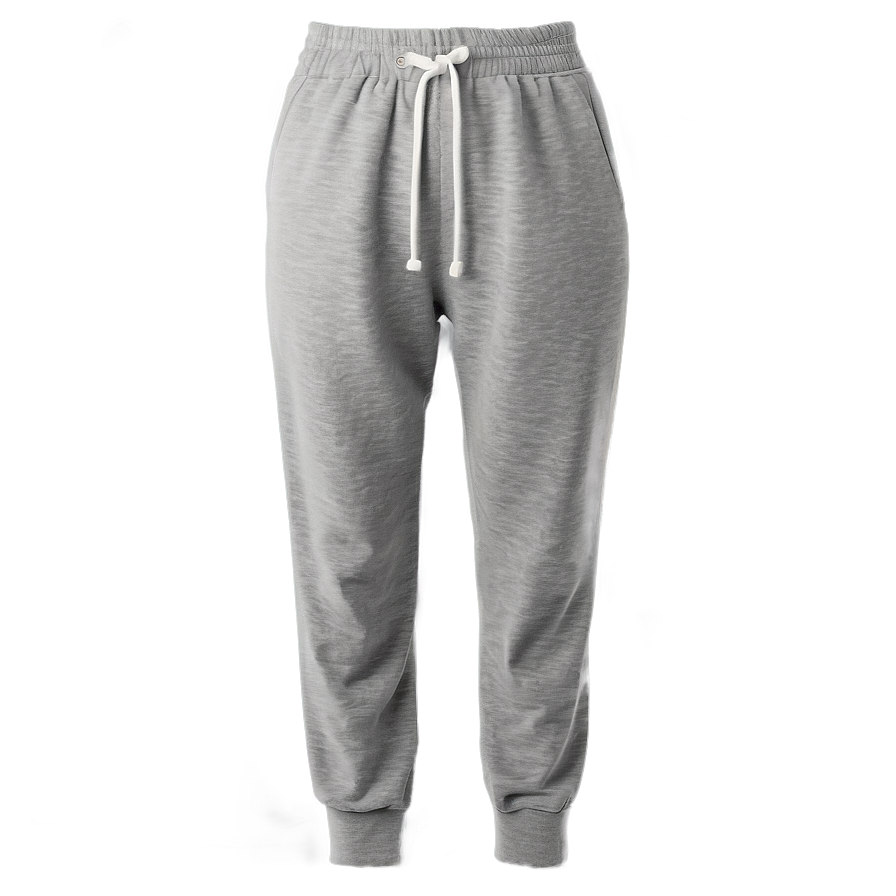 High Waist Grey Sweatpants Png Ced32 PNG image