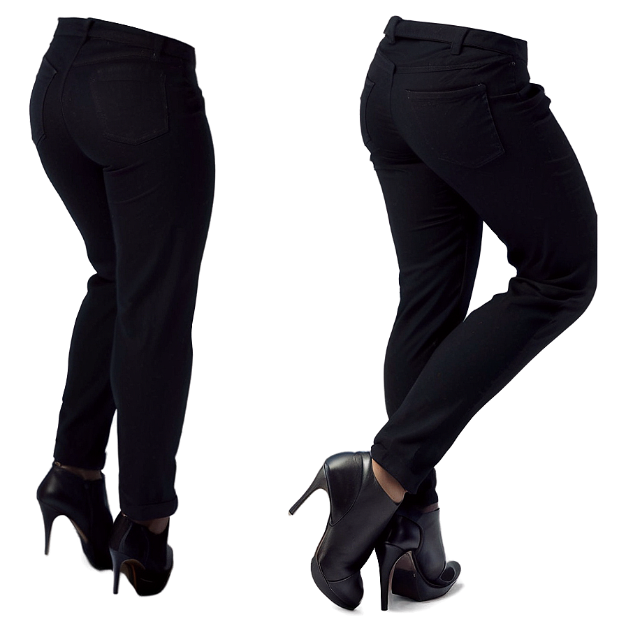 High Waisted Black Pants Png Yjs93 PNG image