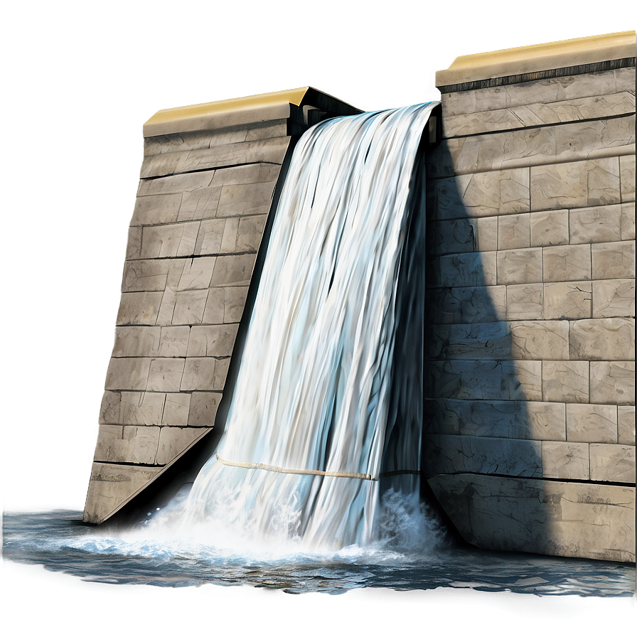 High Water Pressure Dam Wall Png Myd PNG image