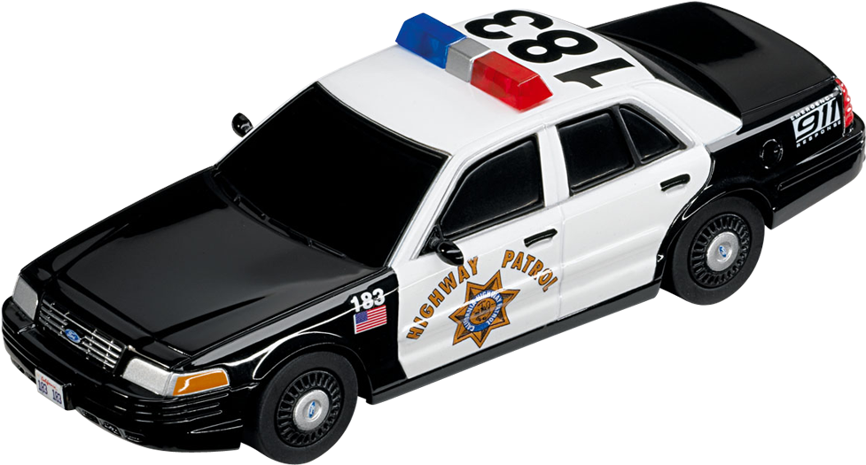 Highway Patrol Police Car Model PNG image