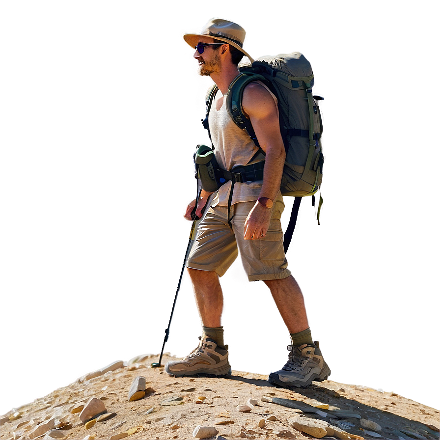 Hiker In Desert Png Vvd46 PNG image