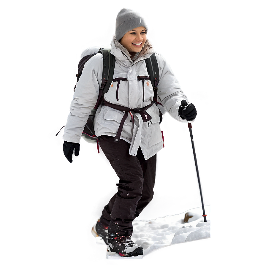 Hiker In Snow Png Pjq61 PNG image