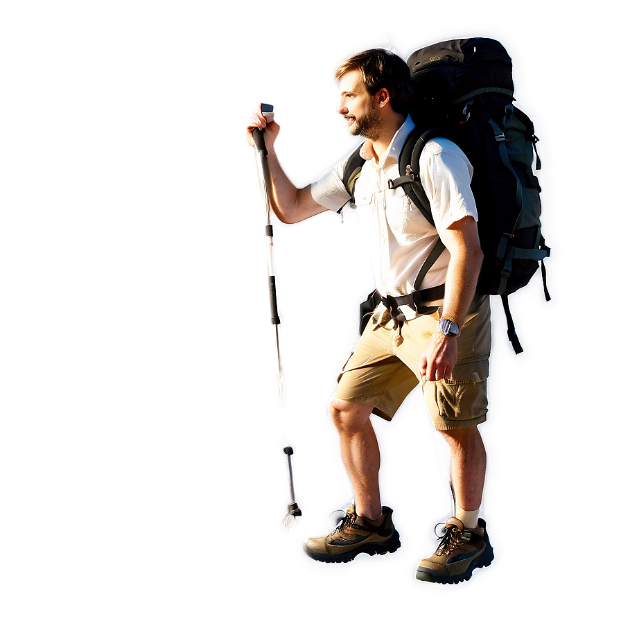 Hiker On Peak Png 06262024 PNG image