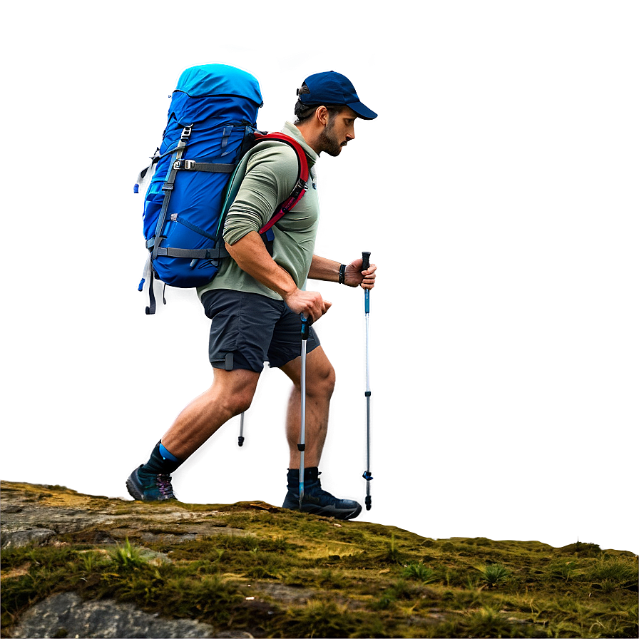 Hiker On Rocky Trail Png 91 PNG image