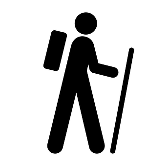 Hiker Pictogram Icon PNG image