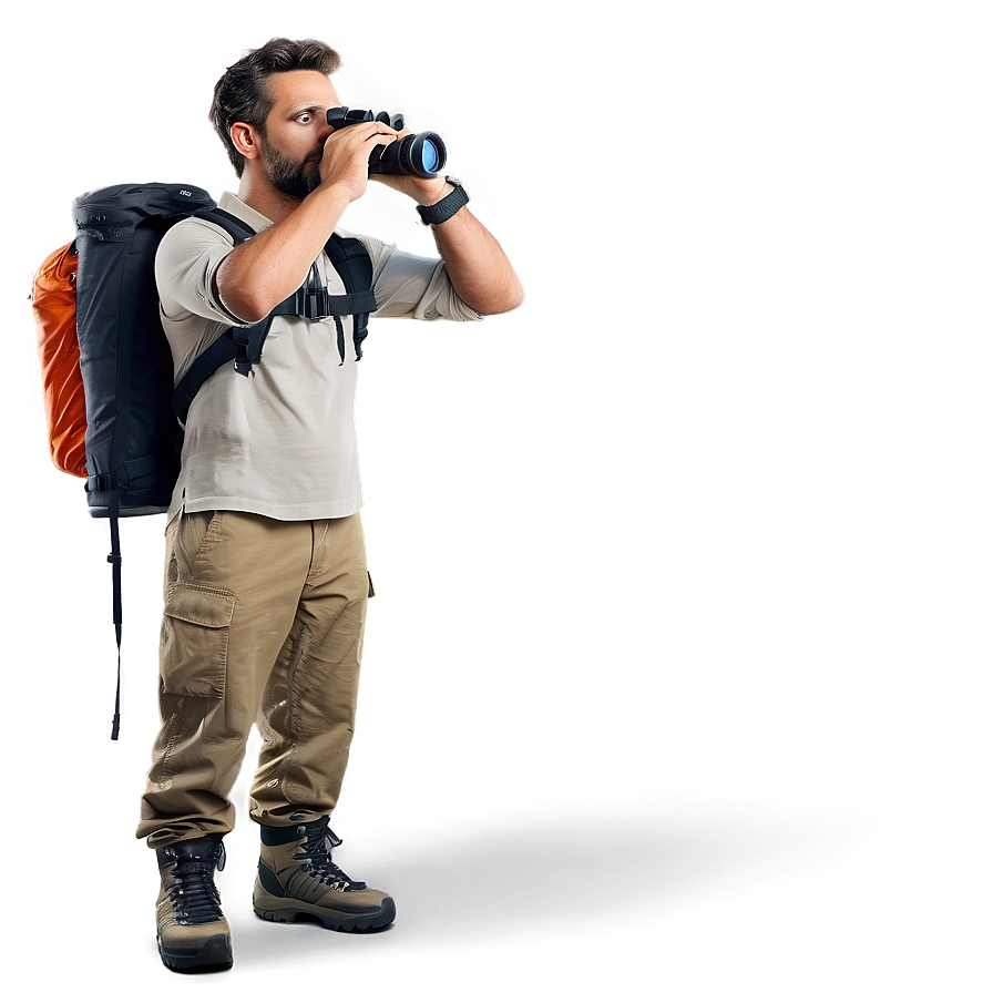 Hiker With Binoculars Png 26 PNG image