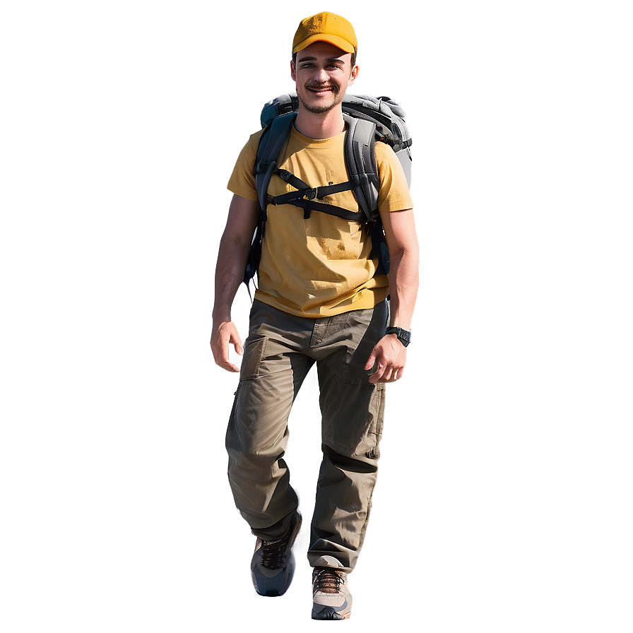 Hiker With Hat Png Vql PNG image