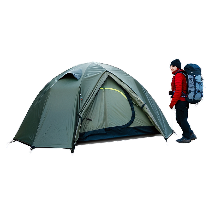 Hiker With Tent Png Byq PNG image