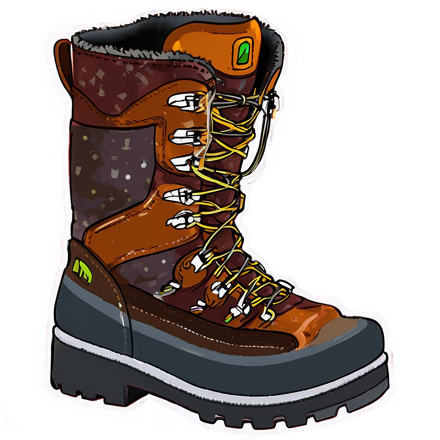 Hiking Boot With Reflective Details Png Ykq46 PNG image