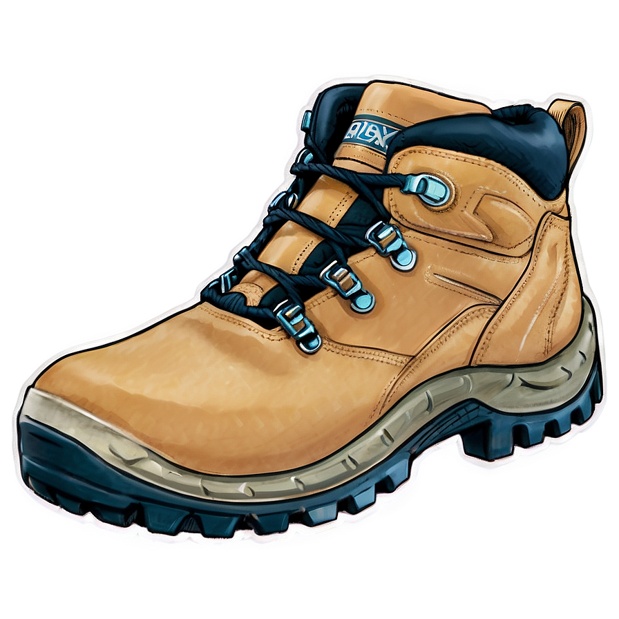 Hiking Boot With Reinforced Toe Png 41 PNG image