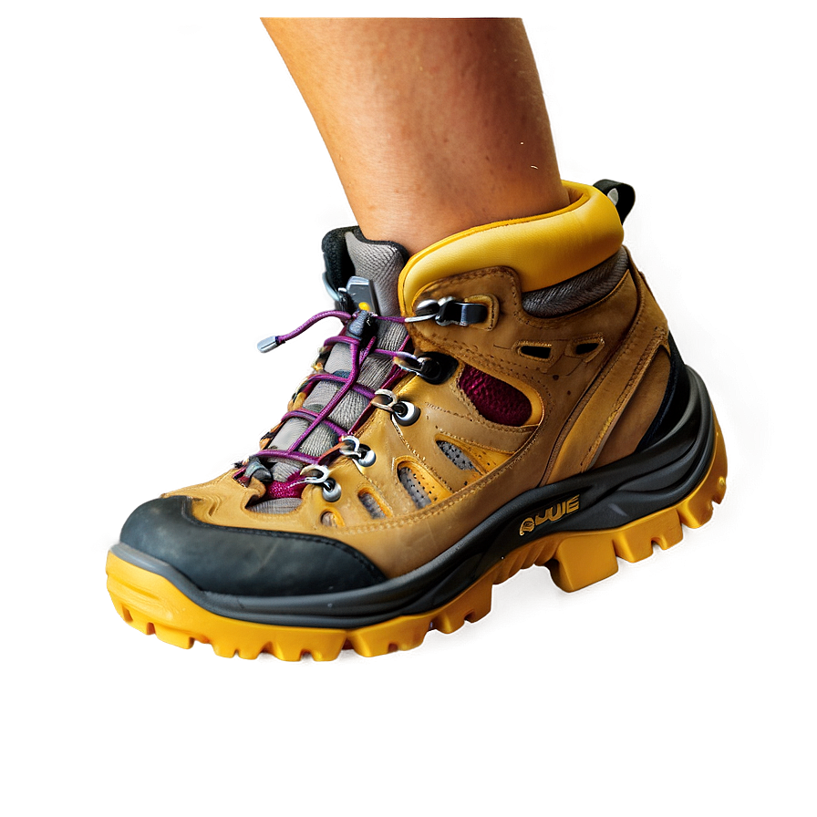 Hiking Boot With Ventilation System Png 06282024 PNG image