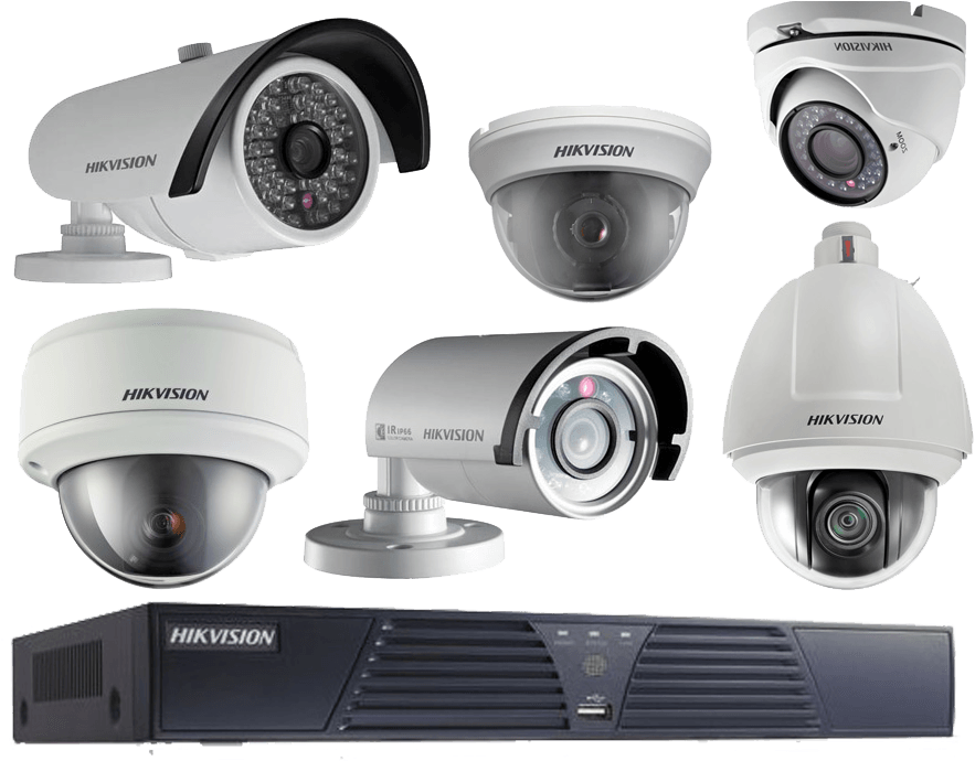 Hikvision Security Camerasand Recorder PNG image