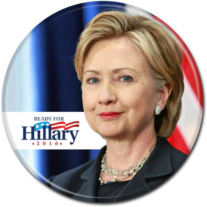 Hillary2016 Campaign Button PNG image