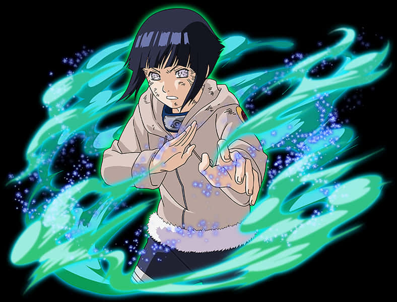 Hinata Hyuga Chakra Control PNG image