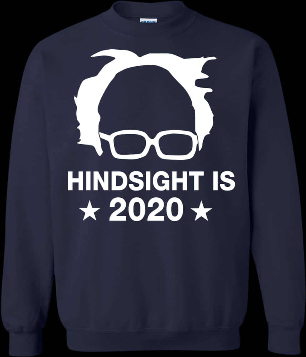 Hindsight2020 Bernie Sanders Sweatshirt PNG image