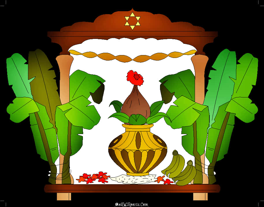 Hindu Pooja Kalash Graphic PNG image