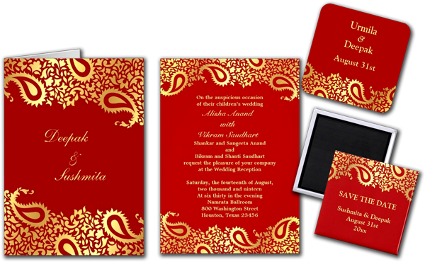 Hindu Wedding Invitation Set PNG image