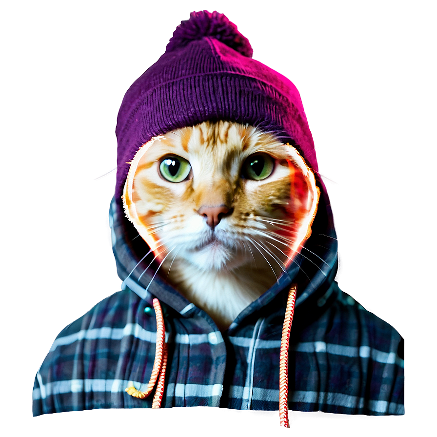 Hip Hop Cat Filter Png 06282024 PNG image