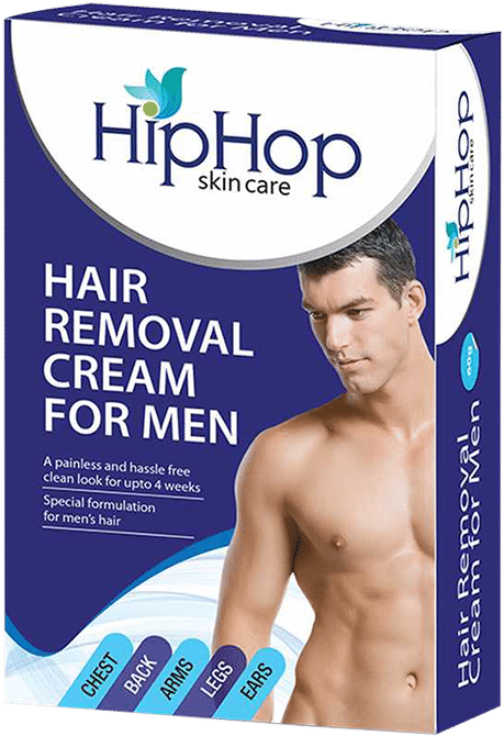 Hip Hop Mens Hair Removal Cream Packaging PNG image