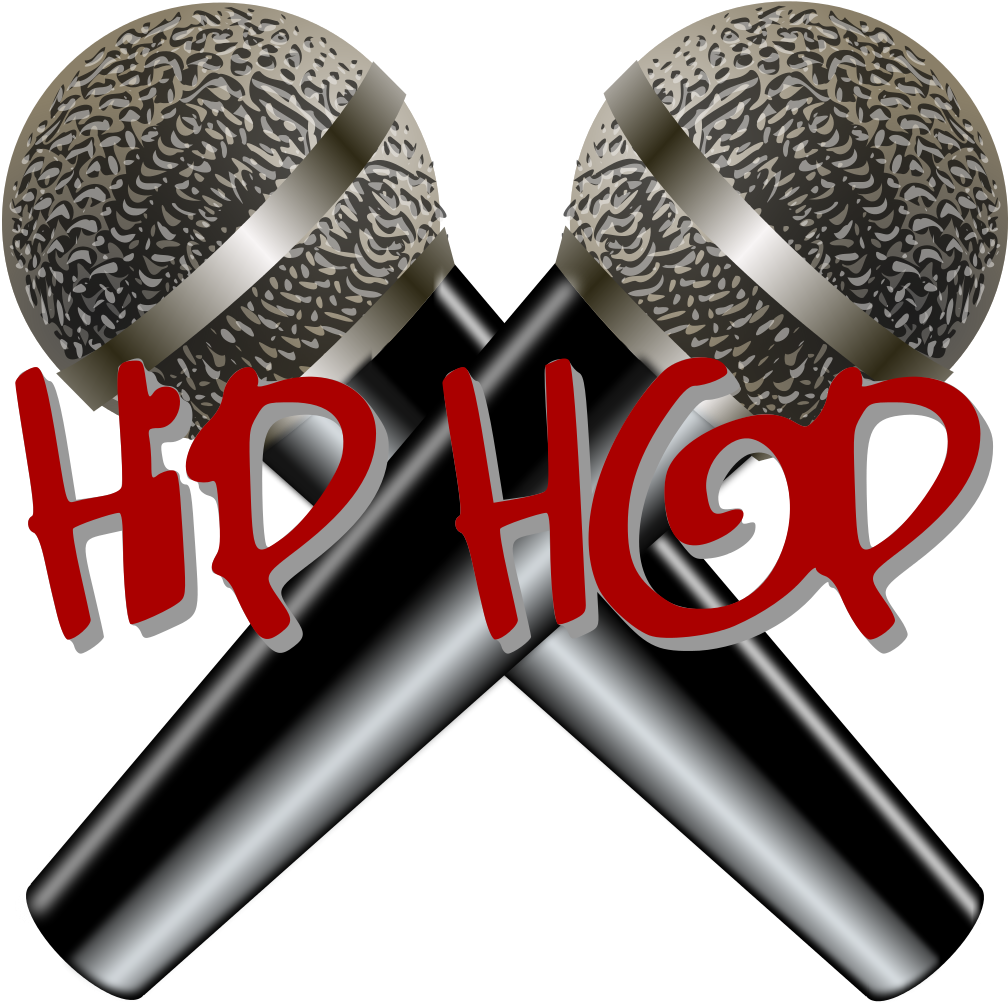 Hip Hop Microphones Crossed PNG image