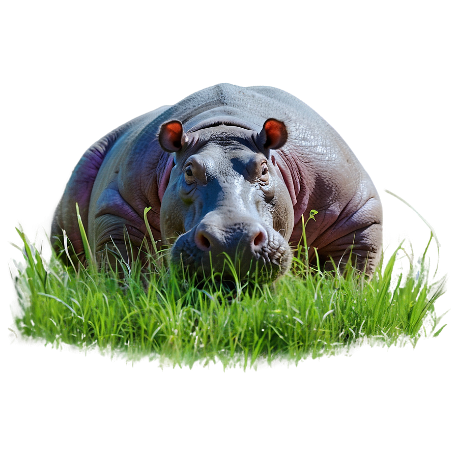 Hippo In Grass Png Ant PNG image