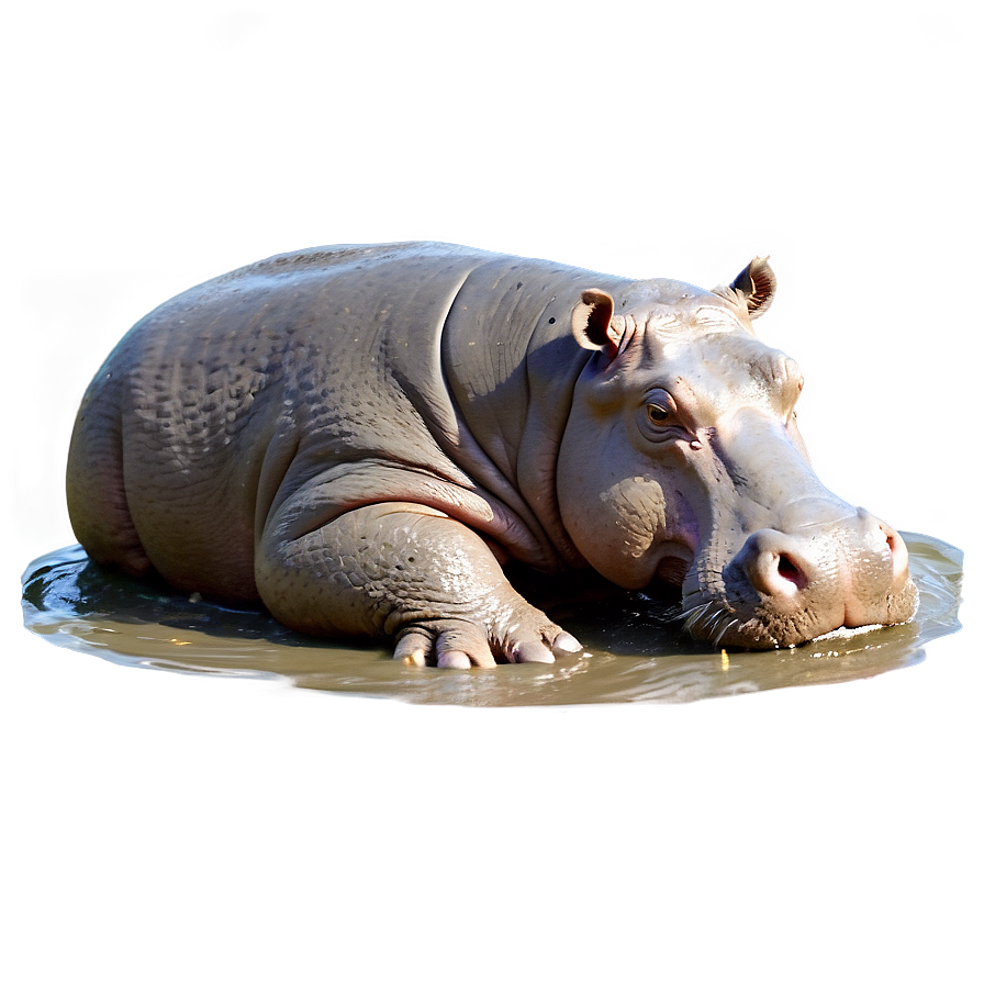 Hippo In Mud Png Pso PNG image