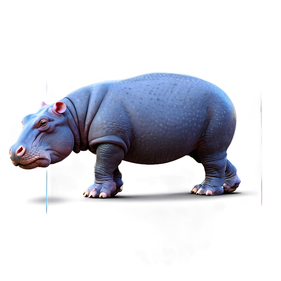 Hippo Outline Png 05242024 PNG image