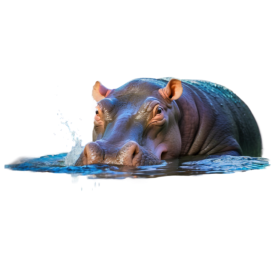 Hippo Splashing Png Vtm25 PNG image