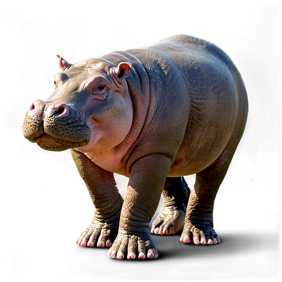 Hippo Walking Png Mmf31 PNG image