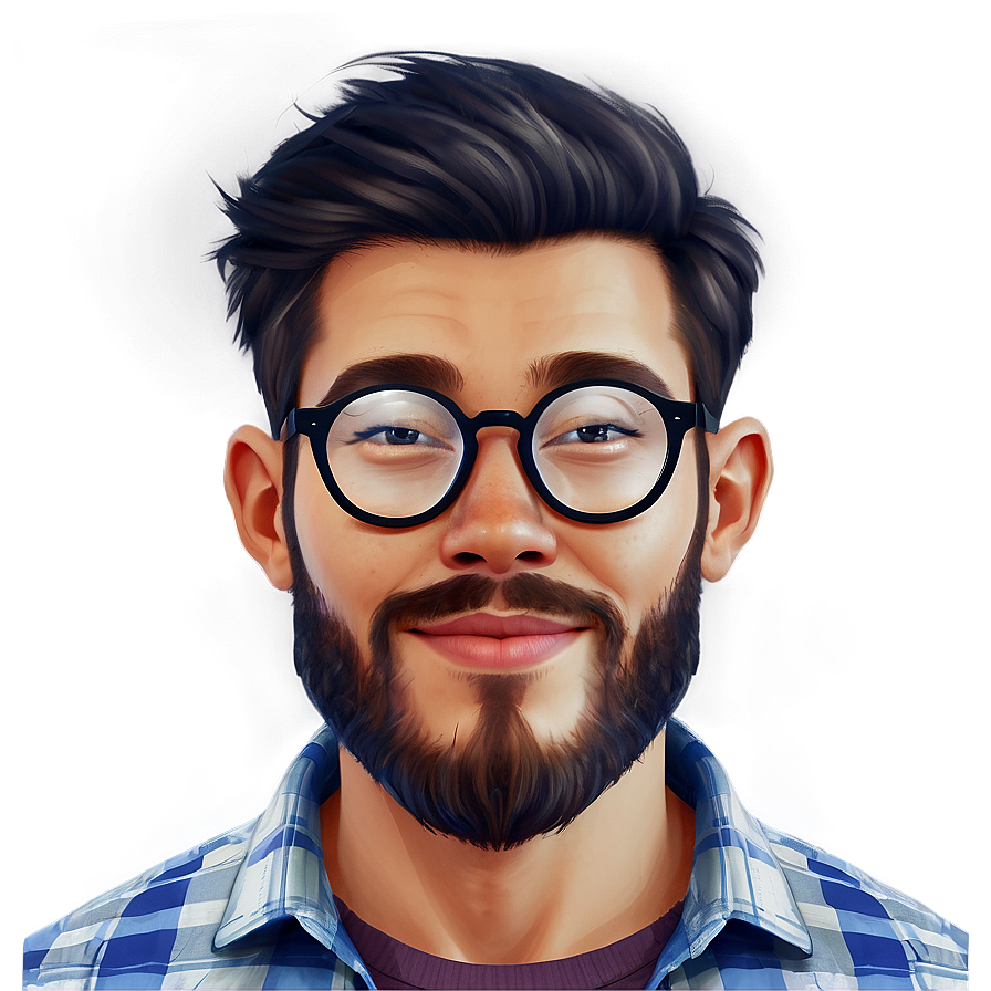 Hipster Avatar Look Png 05212024 PNG image