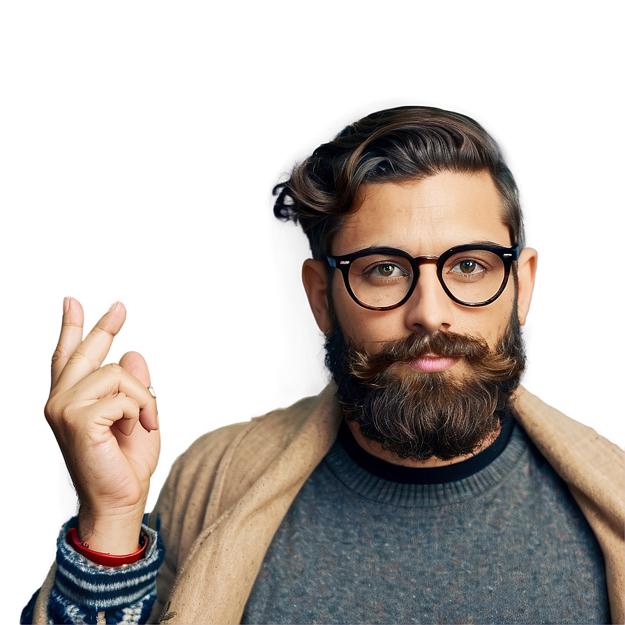 Hipster Barba Trend Png 45 PNG image