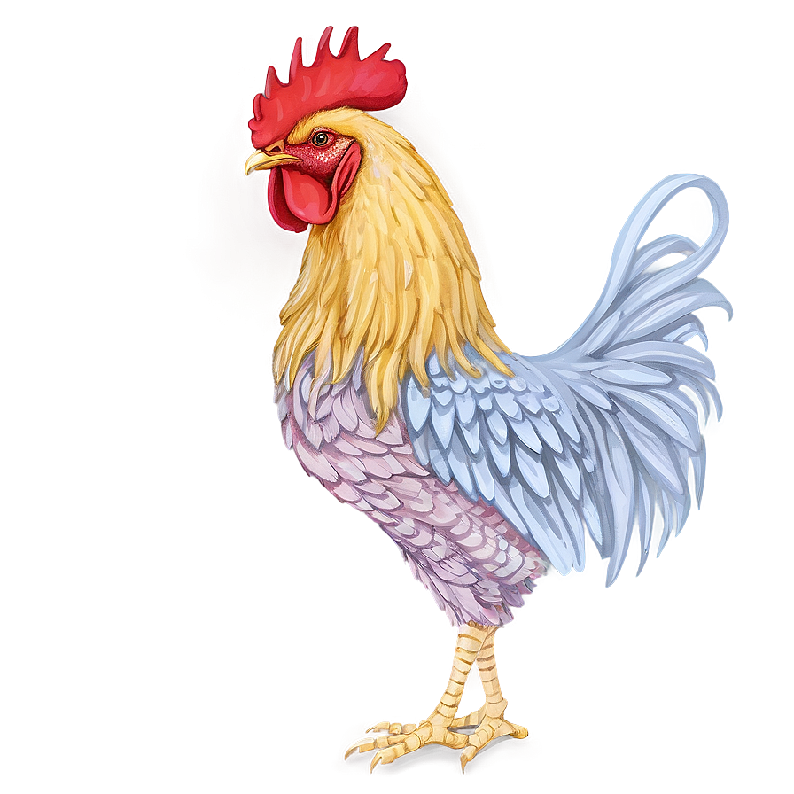 Hipster Rooster Drawing Png 05242024 PNG image