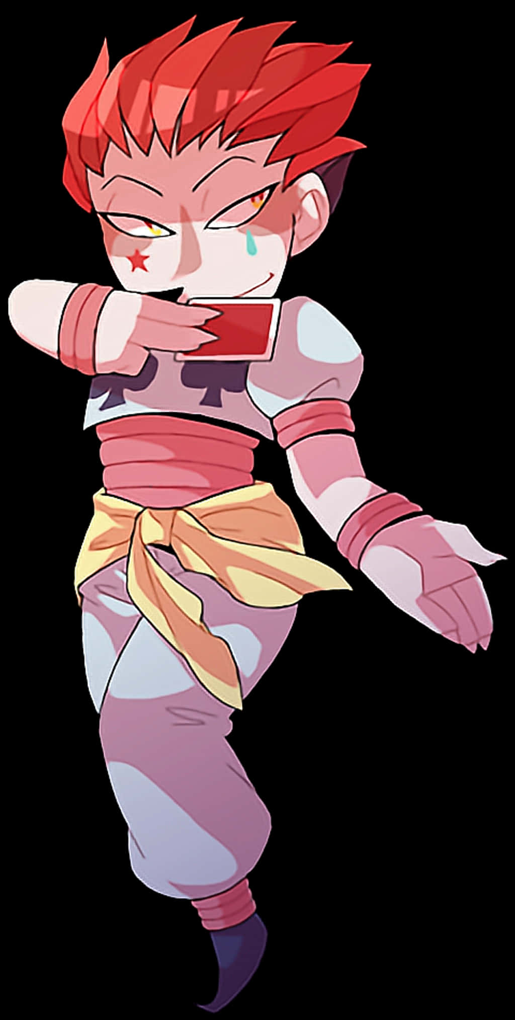 Hisoka Magician Anime Character PNG image