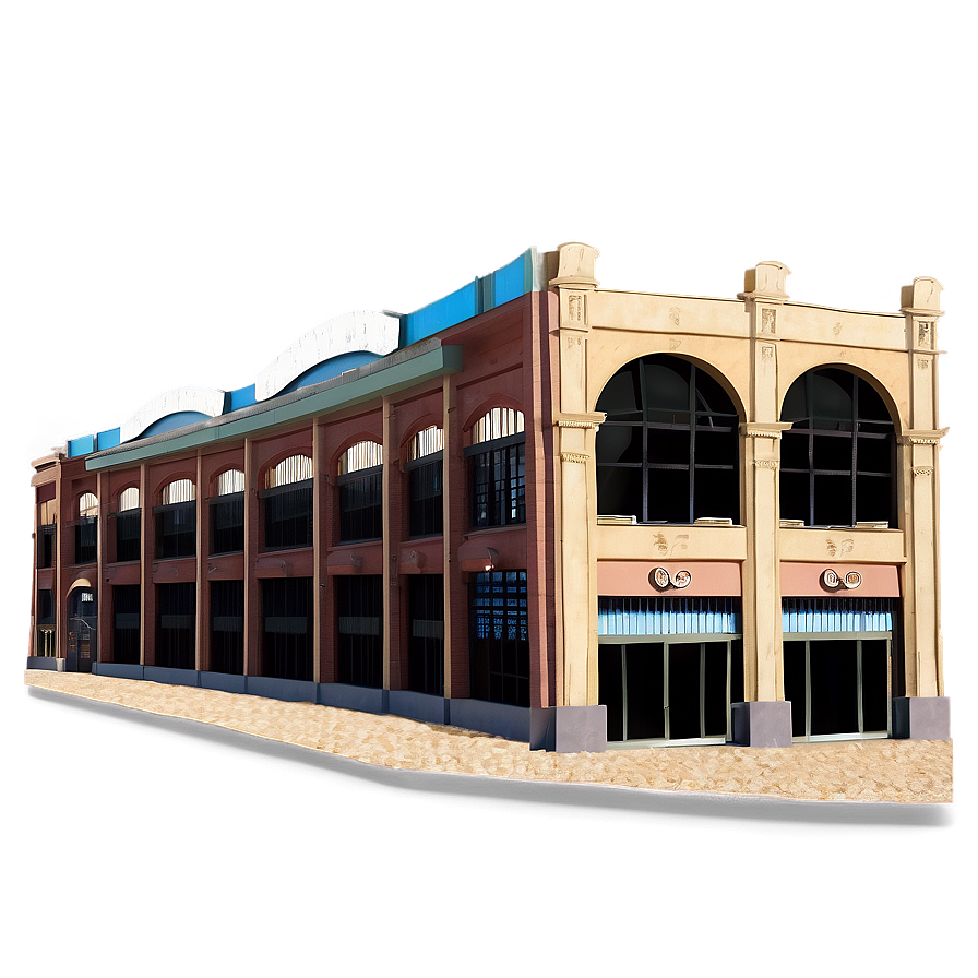 Historic Baseball Stadium Facade Png Tgx90 PNG image