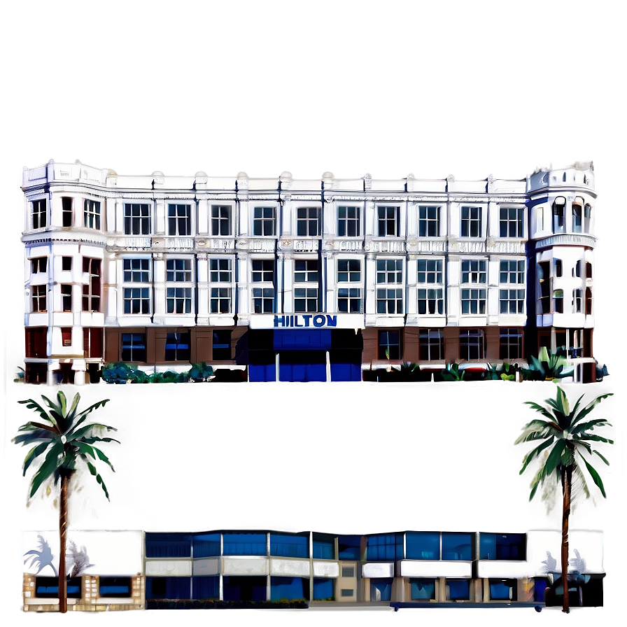 Historic Hilton Hotel Facade Png 91 PNG image