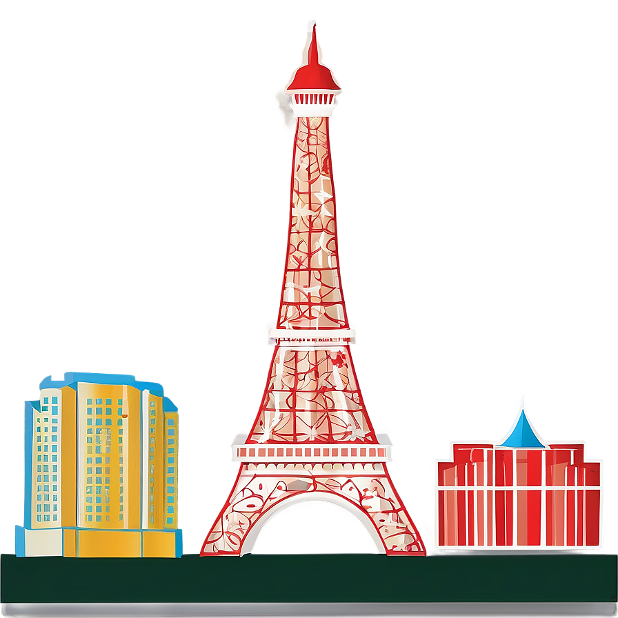 Historic Las Vegas Skyline Png Bft29 PNG image