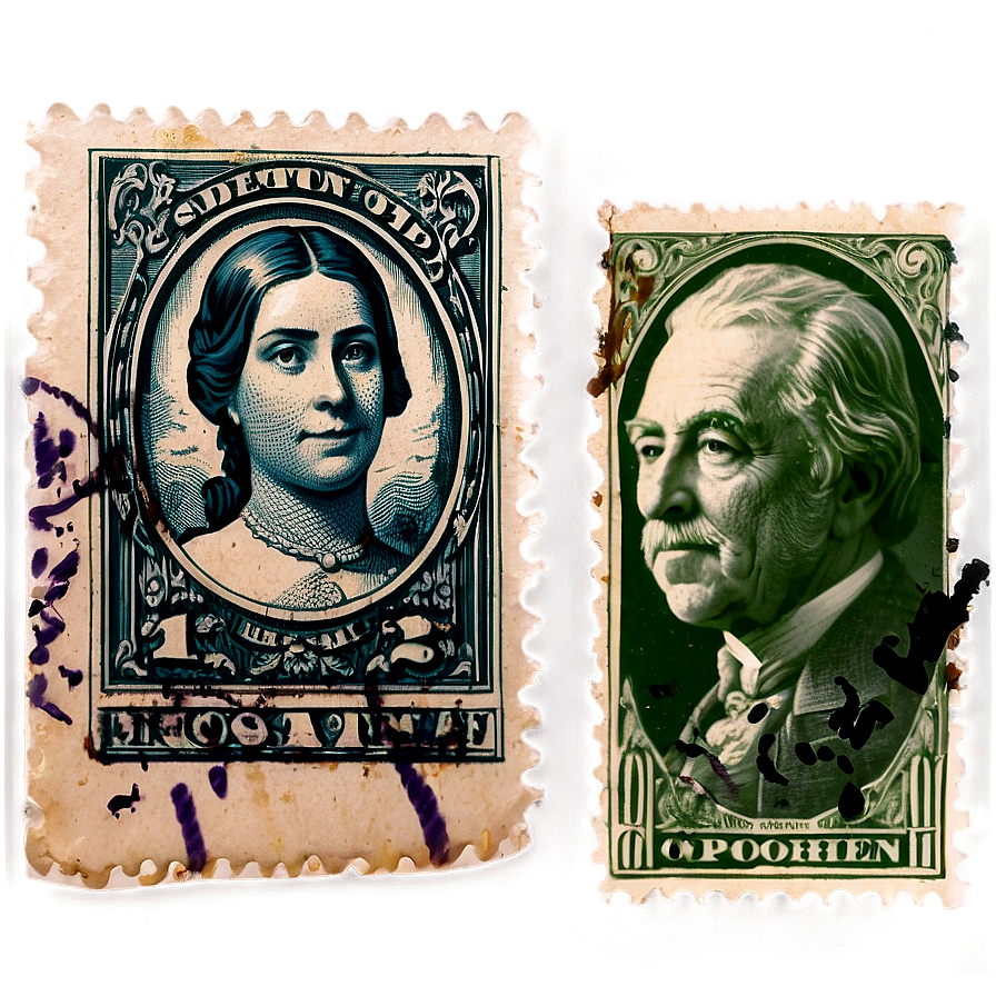 Historical Postage Stamp Picture Png Vrs38 PNG image