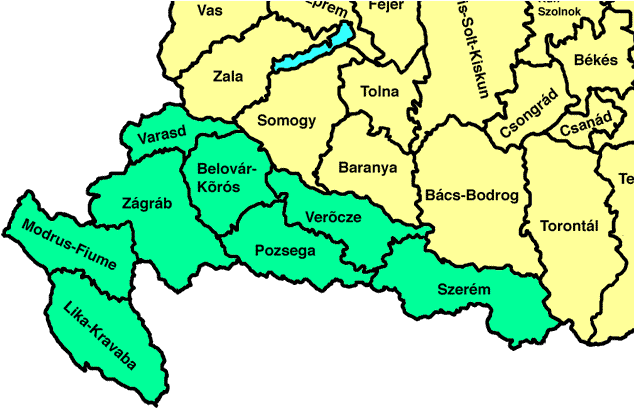 Historical_ Regions_of_ Croatia_and_ Hungary_ Map PNG image