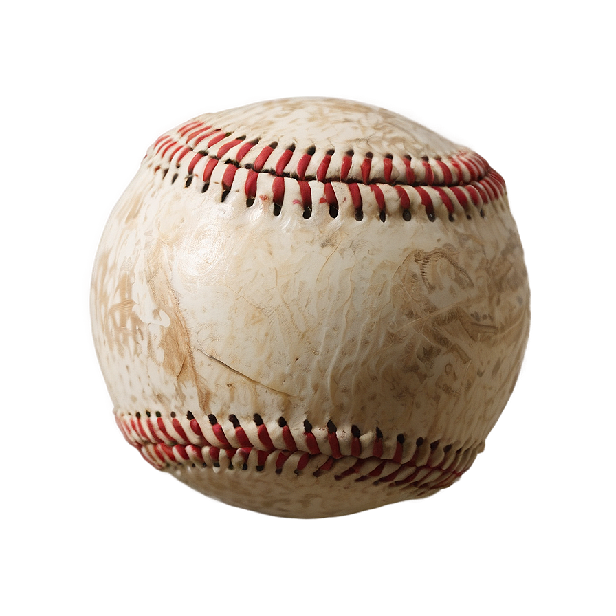 Historically Aged Baseball Png 06282024 PNG image