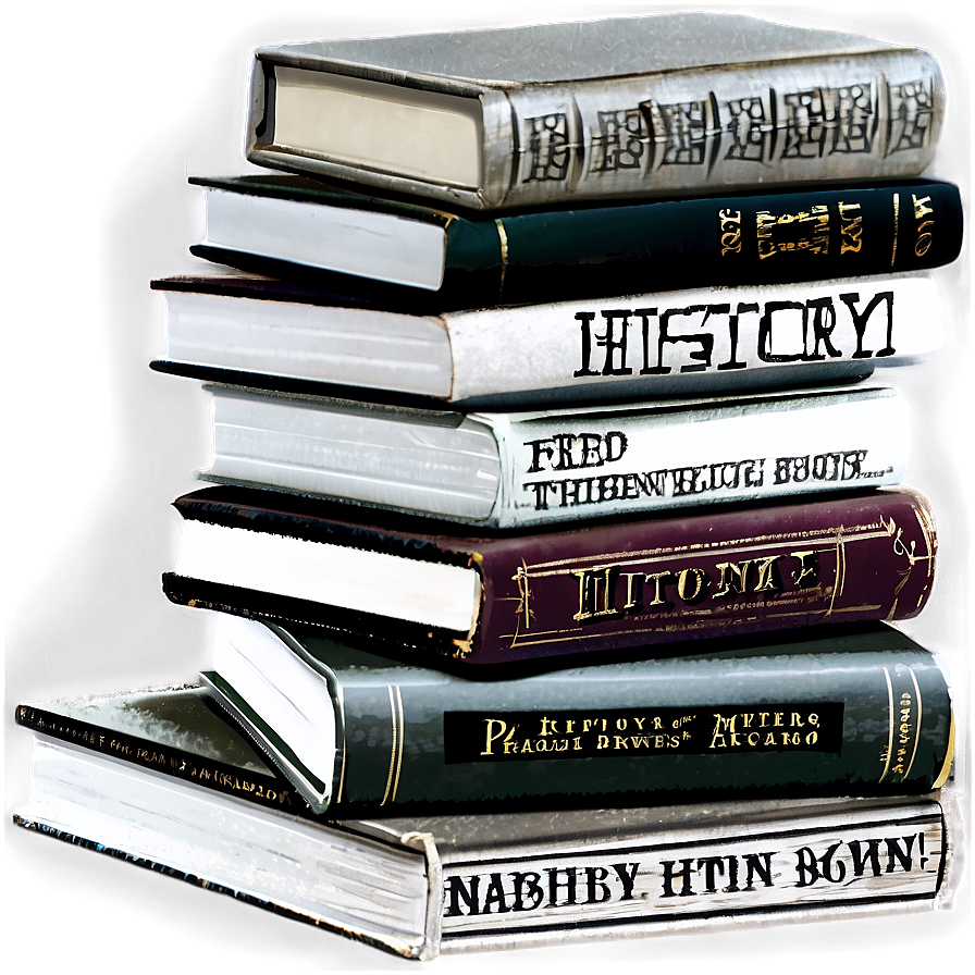 History Books Pile Png Fow83 PNG image