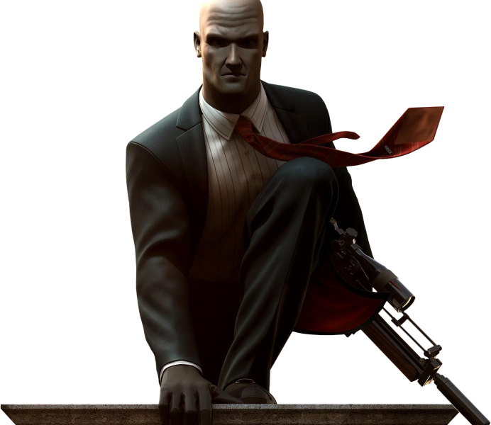 Hitman_ Agent47_ Stoic_ Assassin PNG image